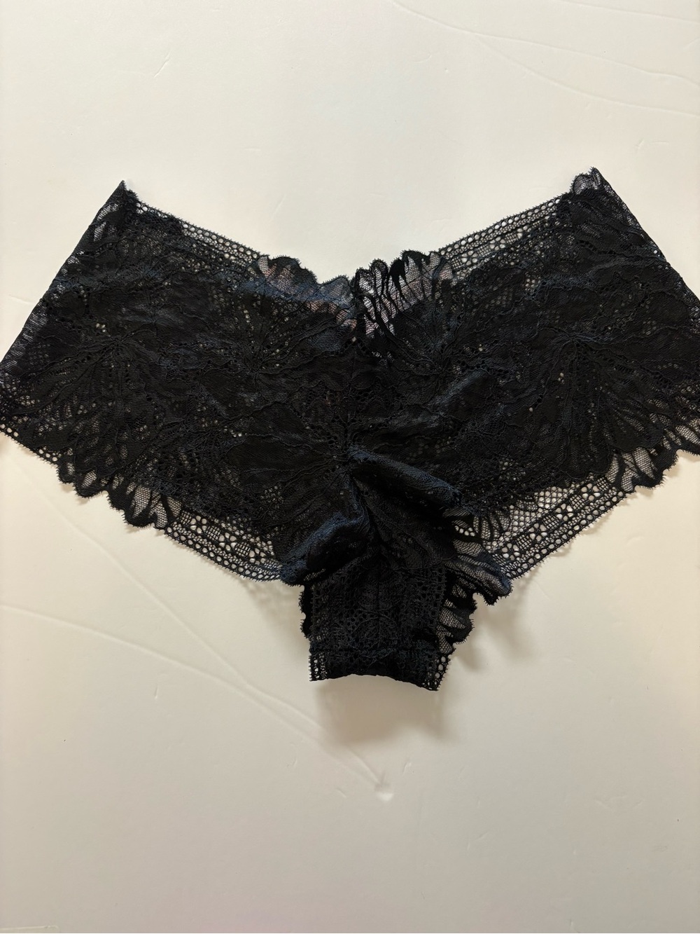 Victoria's Secret Black Lace boy short panties L - Picture 6 of 6